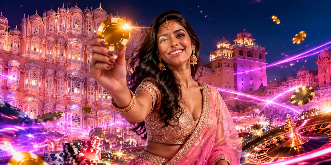 Jaipur Hawa Mahal with vibrant street betting ambiance